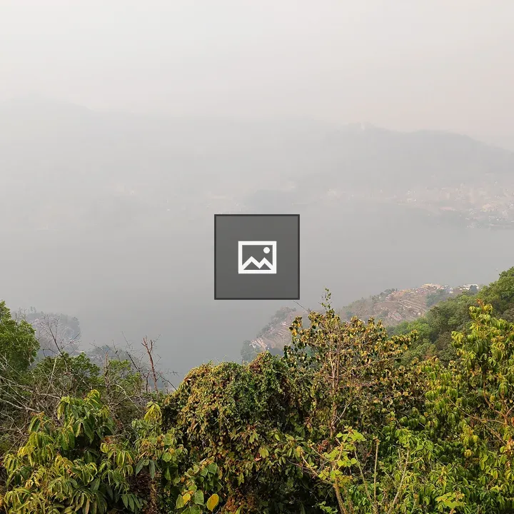 Panoramic Lake with Hills and Trees