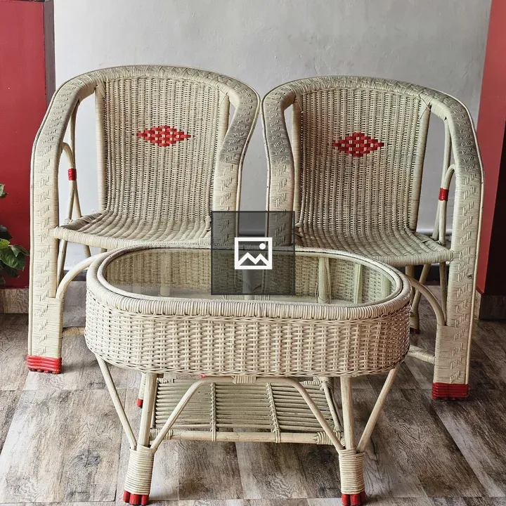 Wicker Chair and Table Set