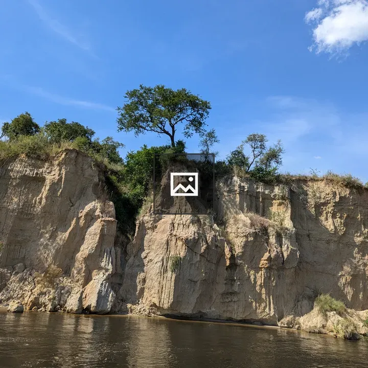 Rocky cliff by the water