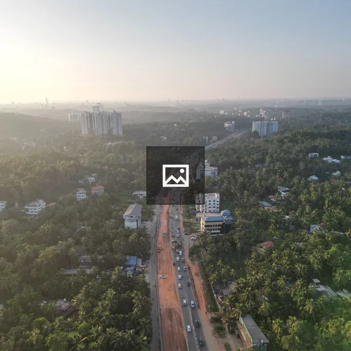 Aerial view of NH 66 Kozhikode