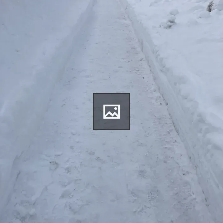 Snow-Cleared Sidewalk