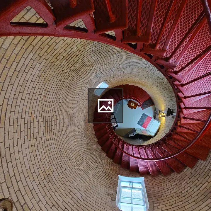 Interior Spiral Staircase in Lighthouse