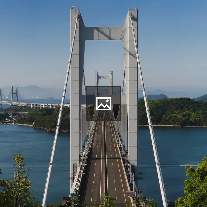 Seto Ohashi Bridge Frontal View