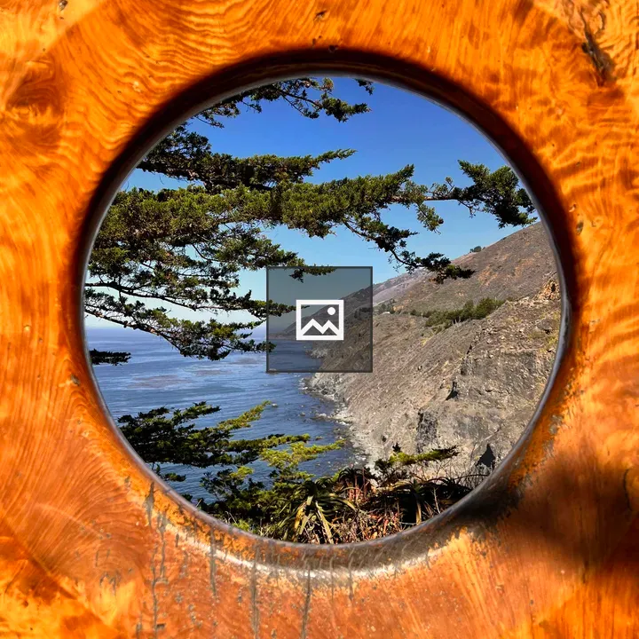 Big Sur Ragged Point Sculpture Hole