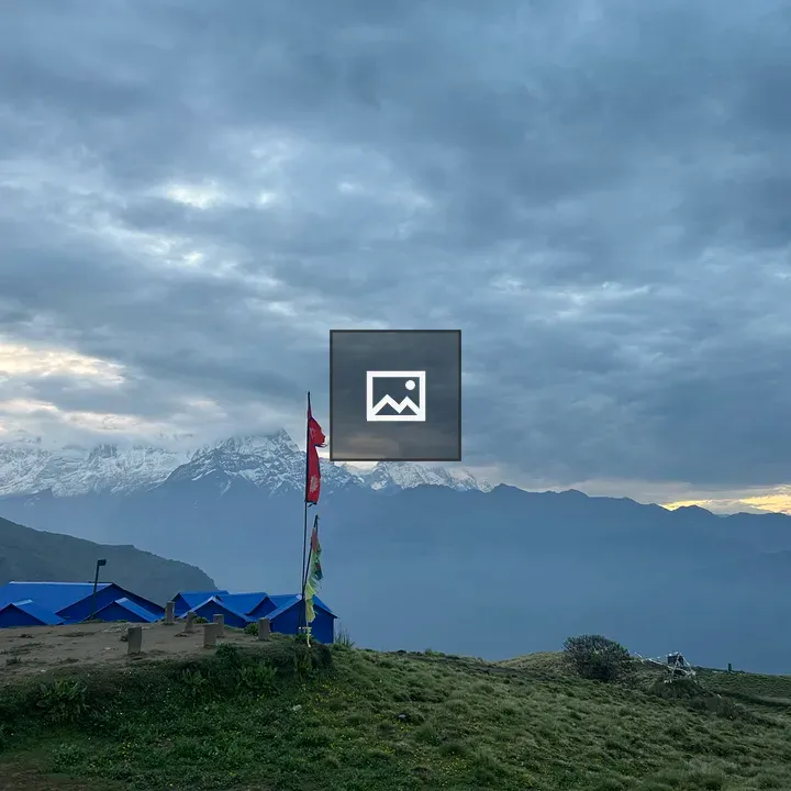Nepal Flag at 3545m