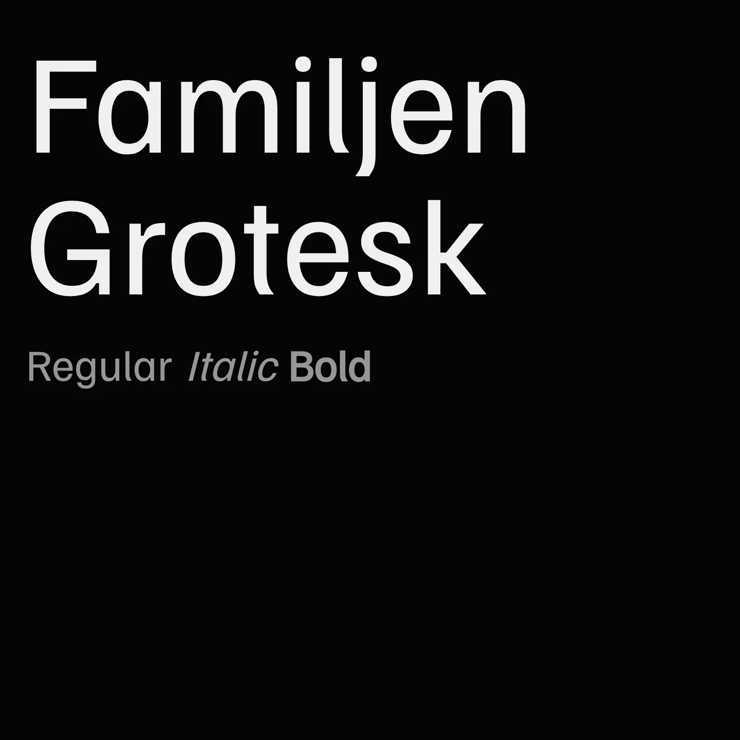 Familjen Grotesk
