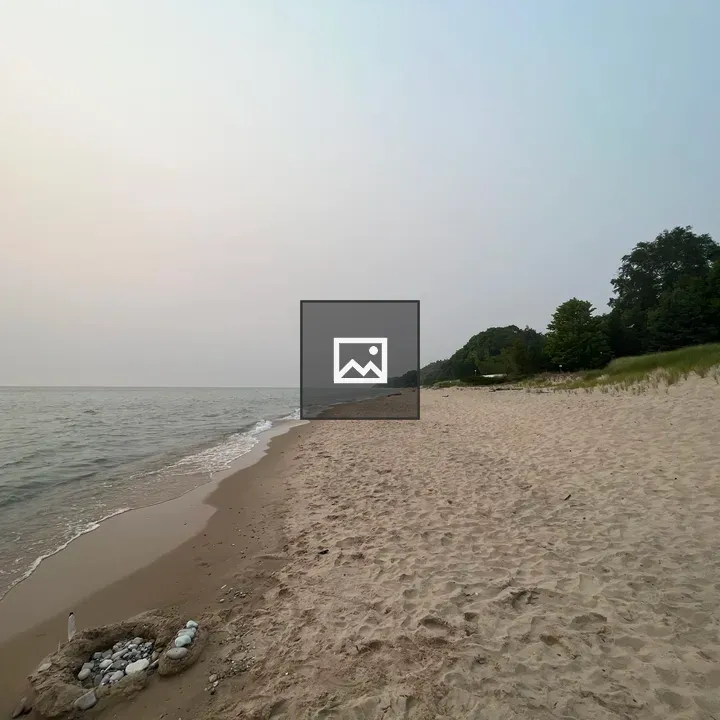 Lake Michigan Foggy Shoreline