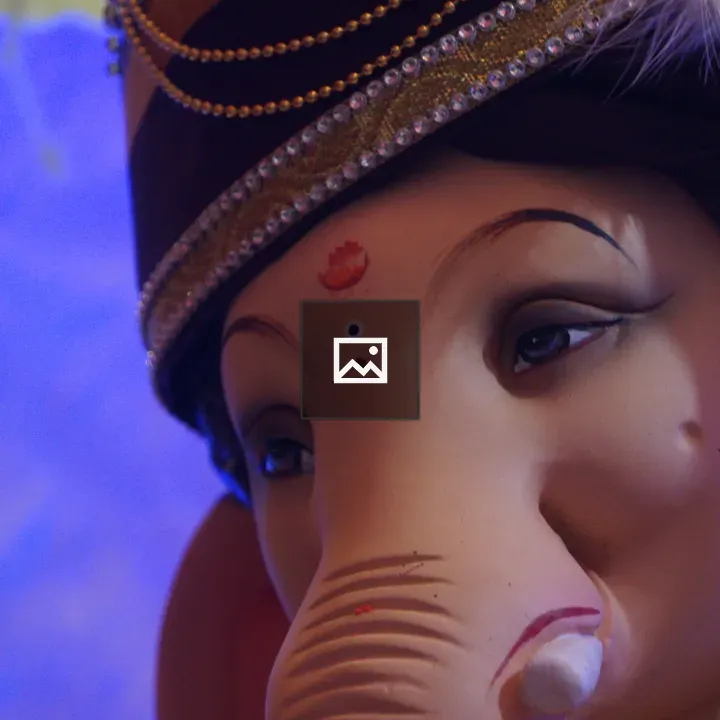 Ganapati Idol Close-up