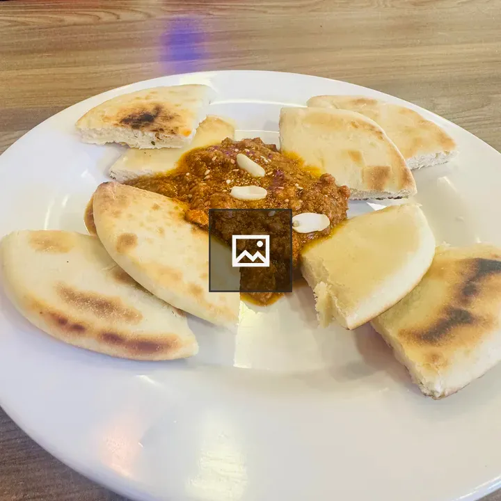 Plate with bread and nuts