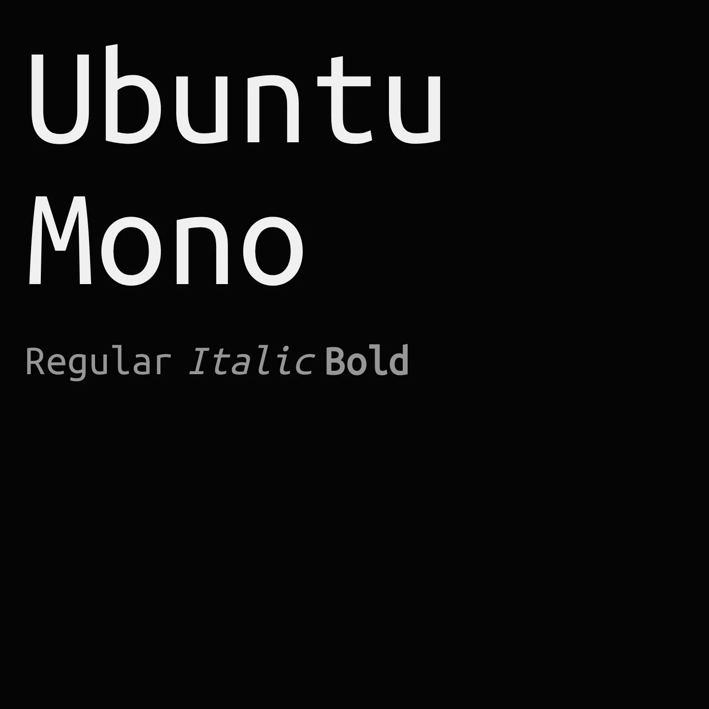 Ubuntu Mono