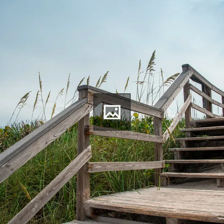 Beach dune stairway