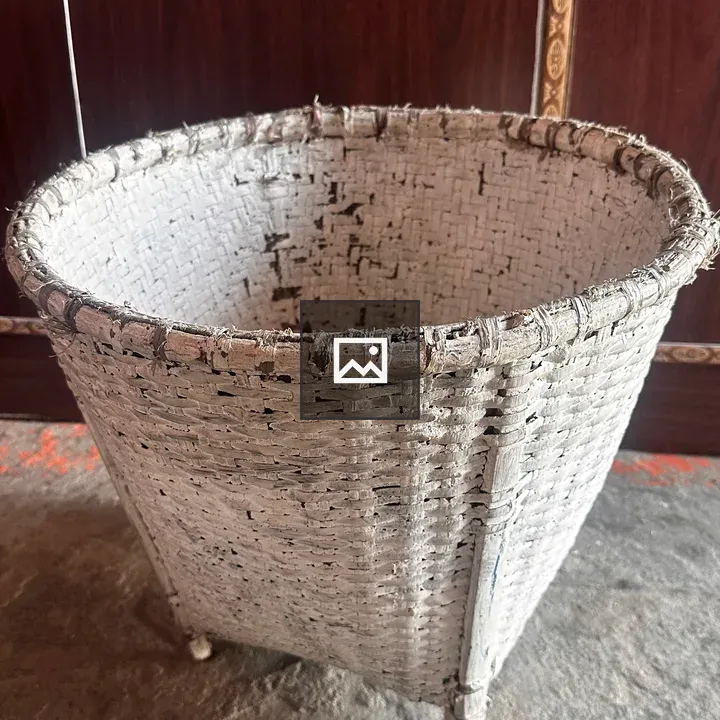 Traditional bamboo basket