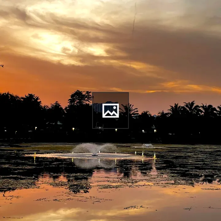 Sunset glow at Titiwangsa Park