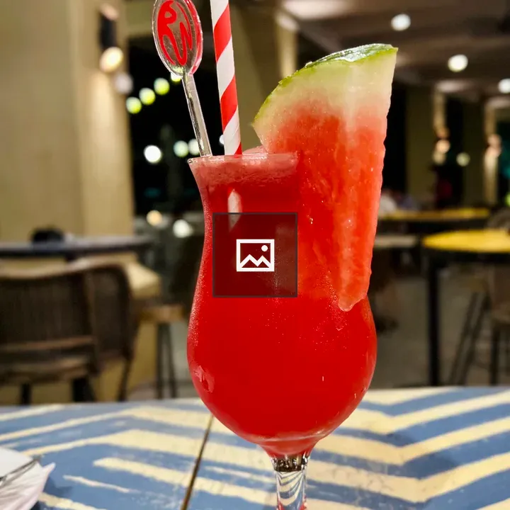 Red Watermelon Drink in Glass
