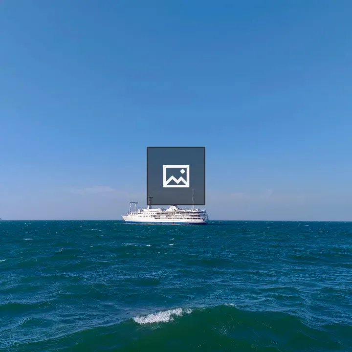 White cruise ship at sea