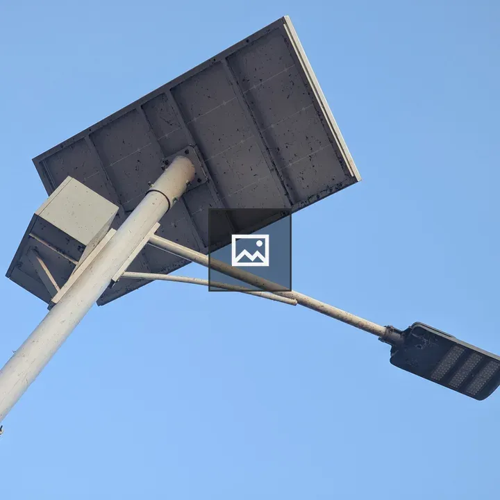 Modern solar-powered street light