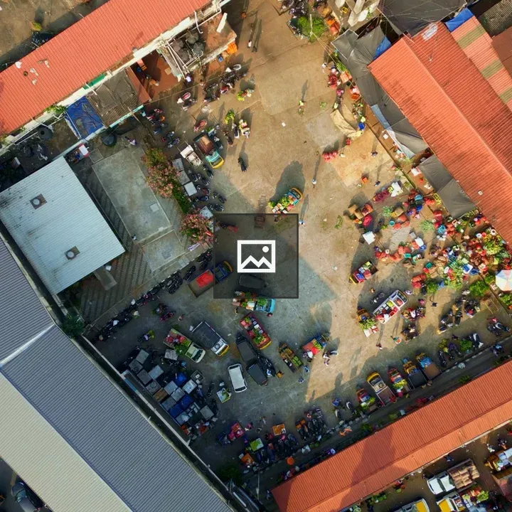 Aerial Market Scene Kozhikode