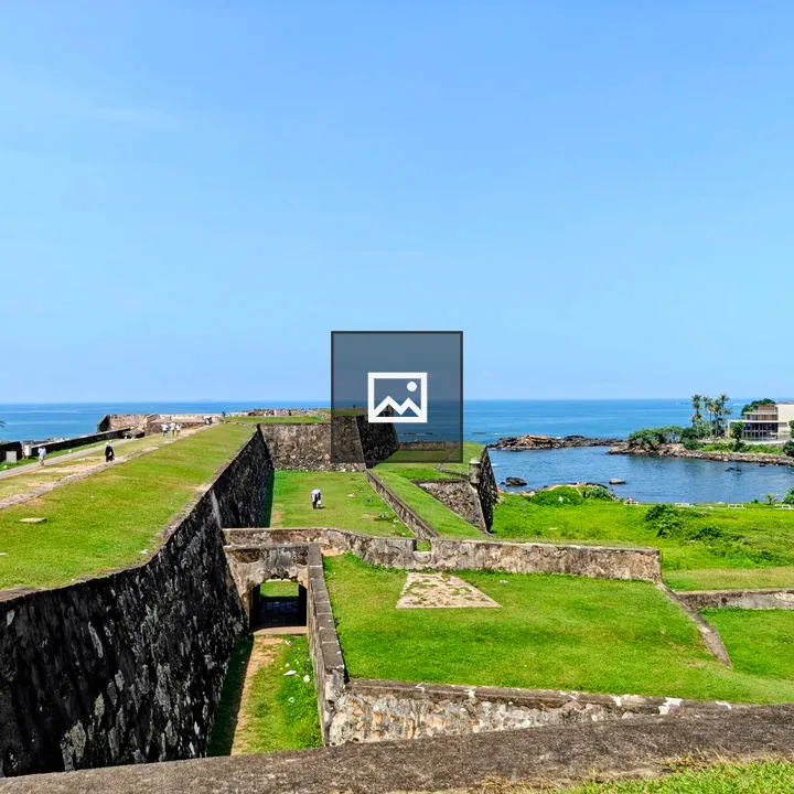Stone ramparts of Galle Fort