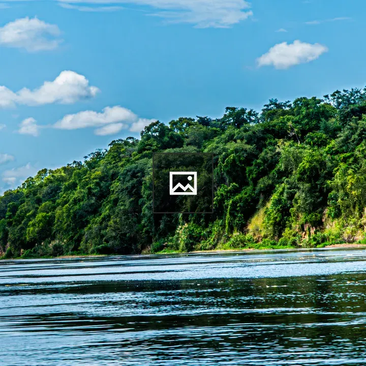 Broad Blue River Landscape