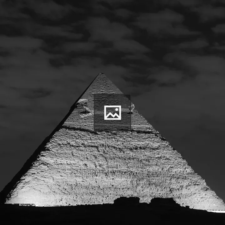 Great Pyramid at Night