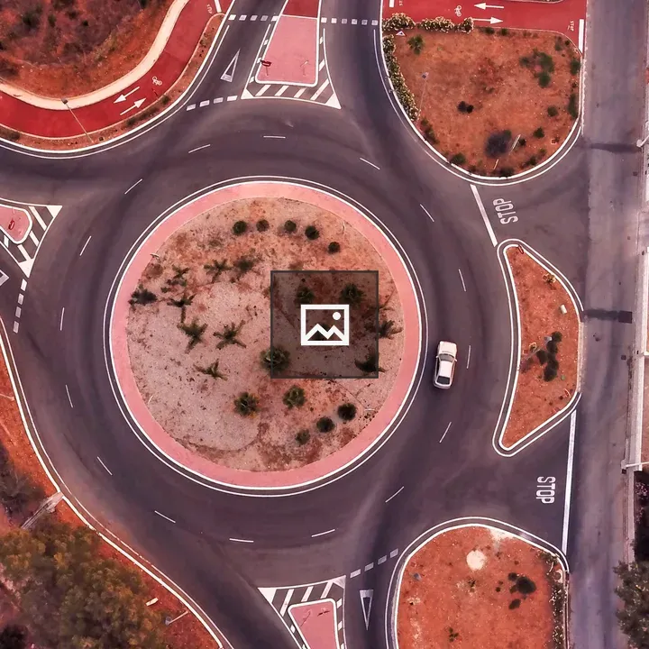 Aerial Roundabout View