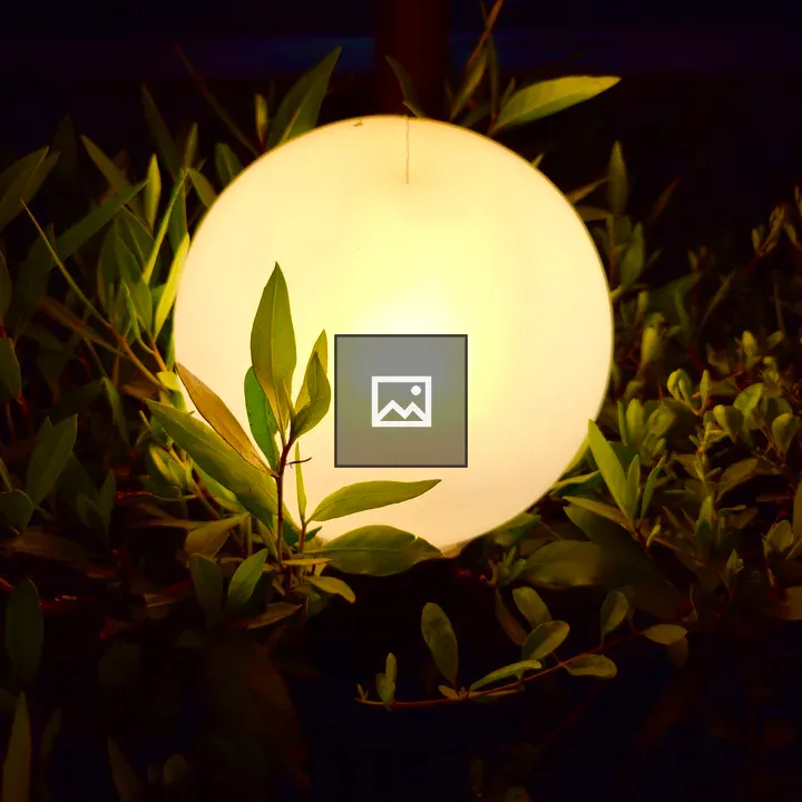 Garden lamp in the night