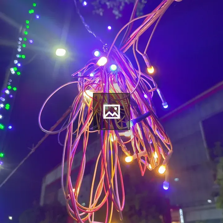 Disordered LED Bulbs and Wires
