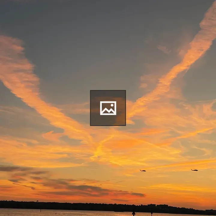 Sunset glow at National Harbor