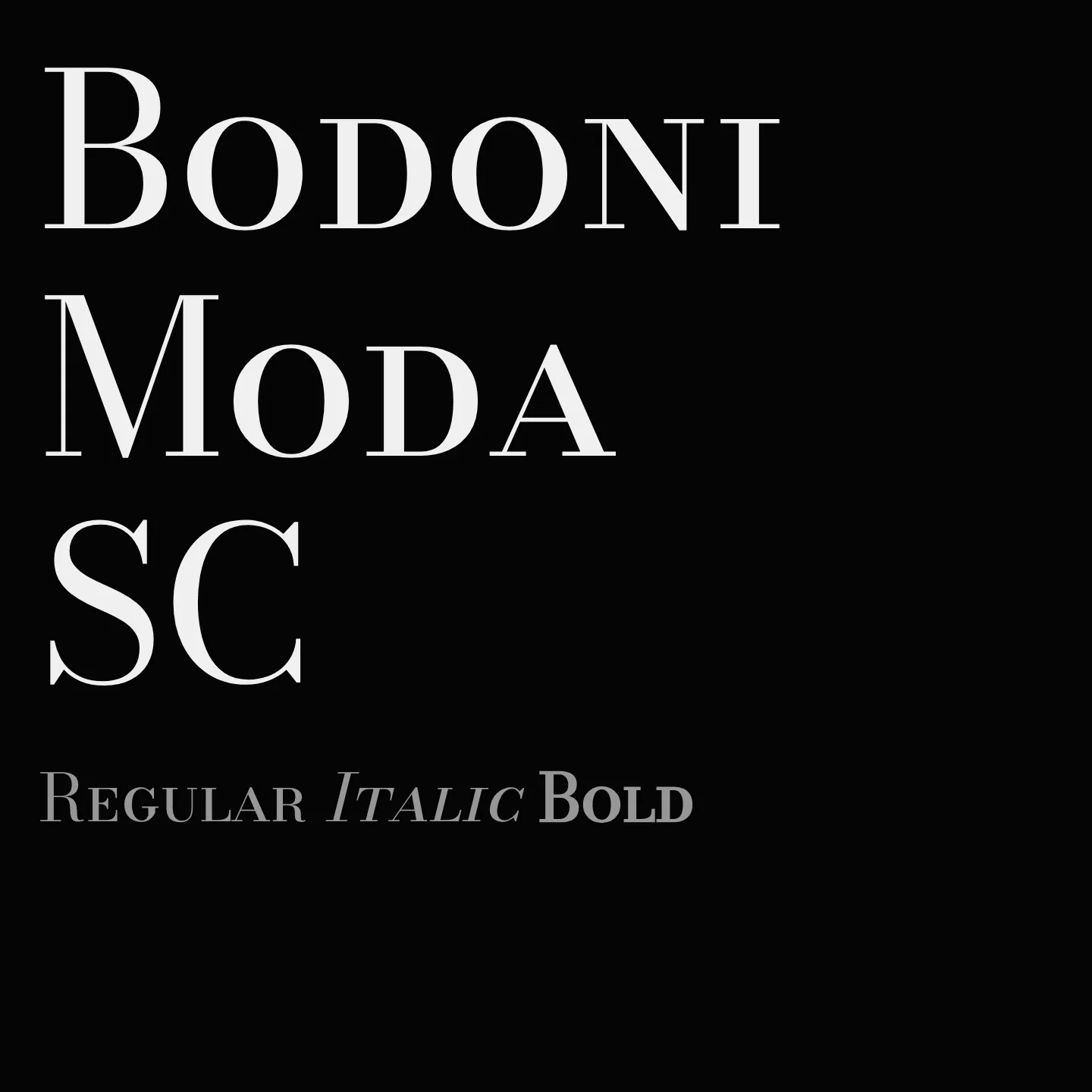 Bodoni Moda SC