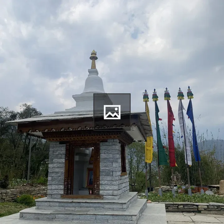 Small temple in courtyard