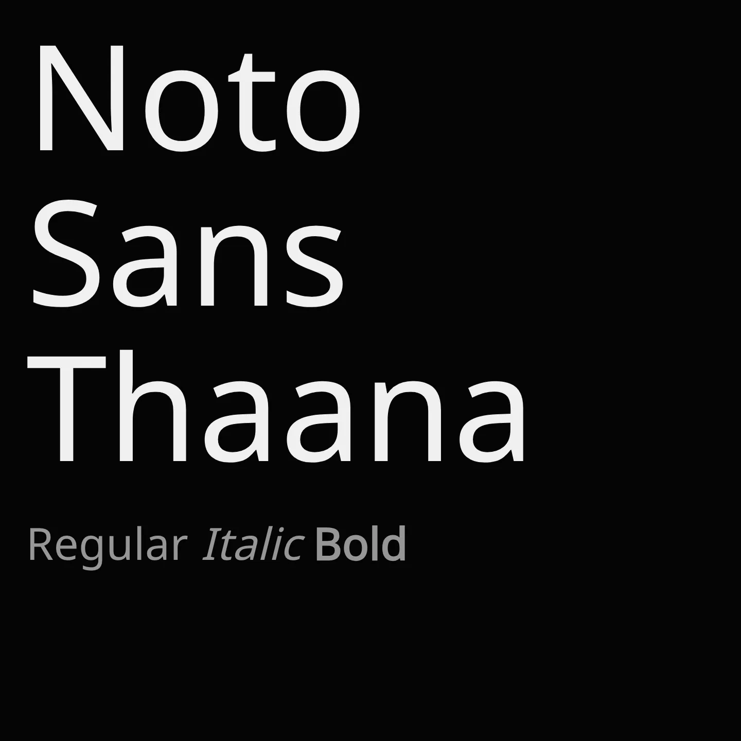 Noto Sans Thaana