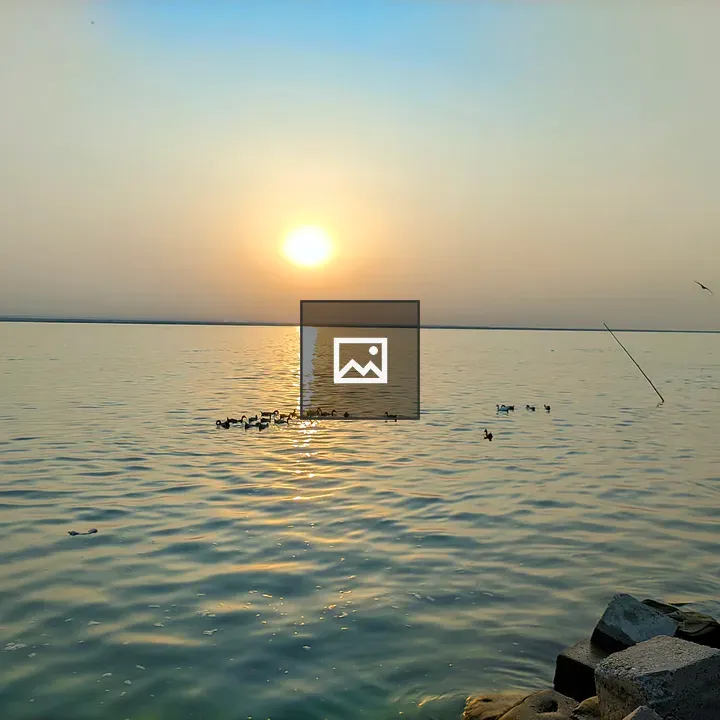 Serene sunset over water