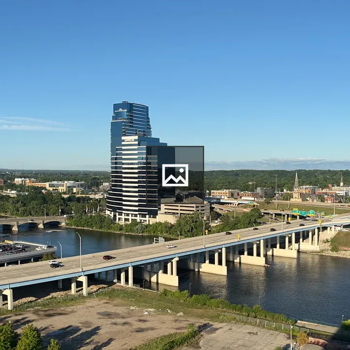 Grand Rapids city roof view