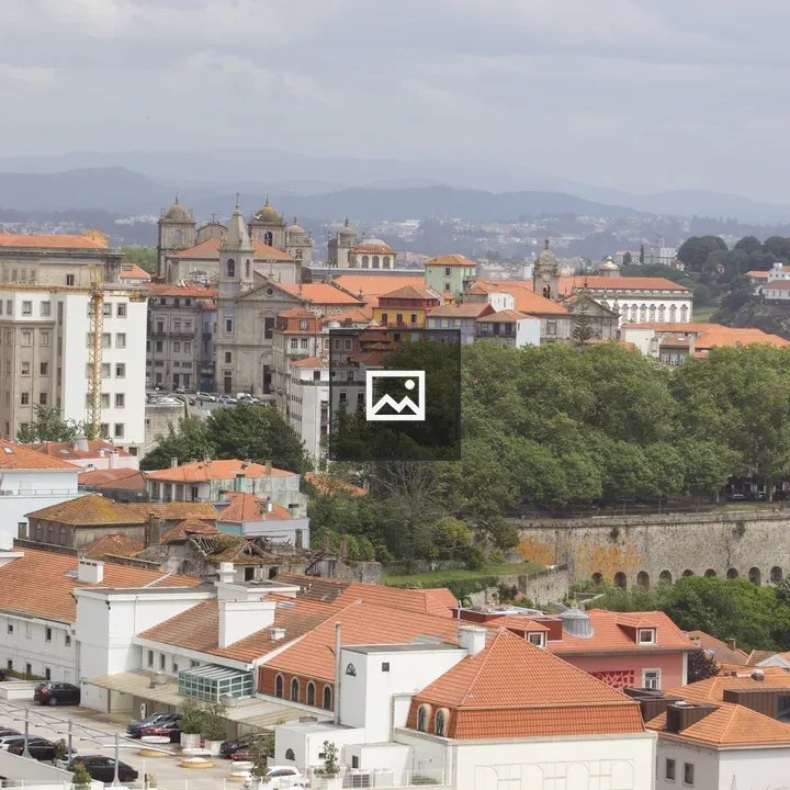 Porto Skyline Bridge and Buildings