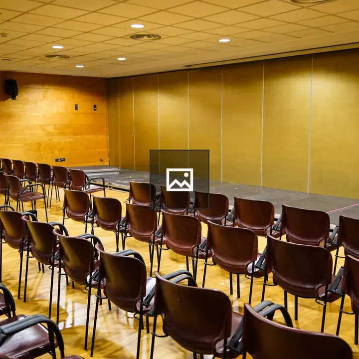 Empty conference room with chairs