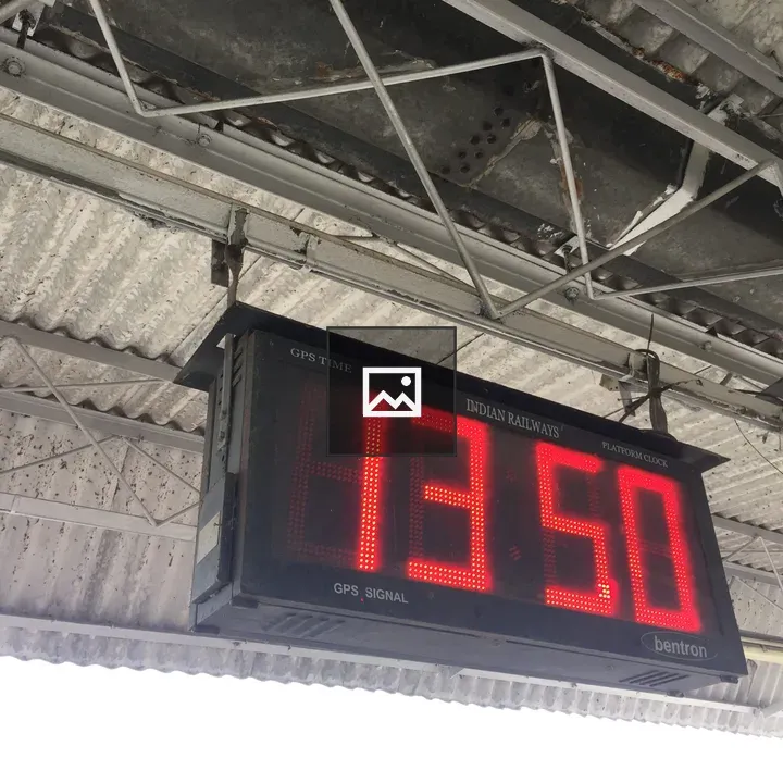 Indian Railway Time Clock