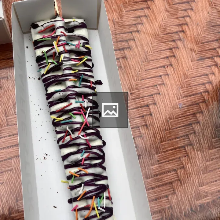 Dessert Item in White Takeout Box