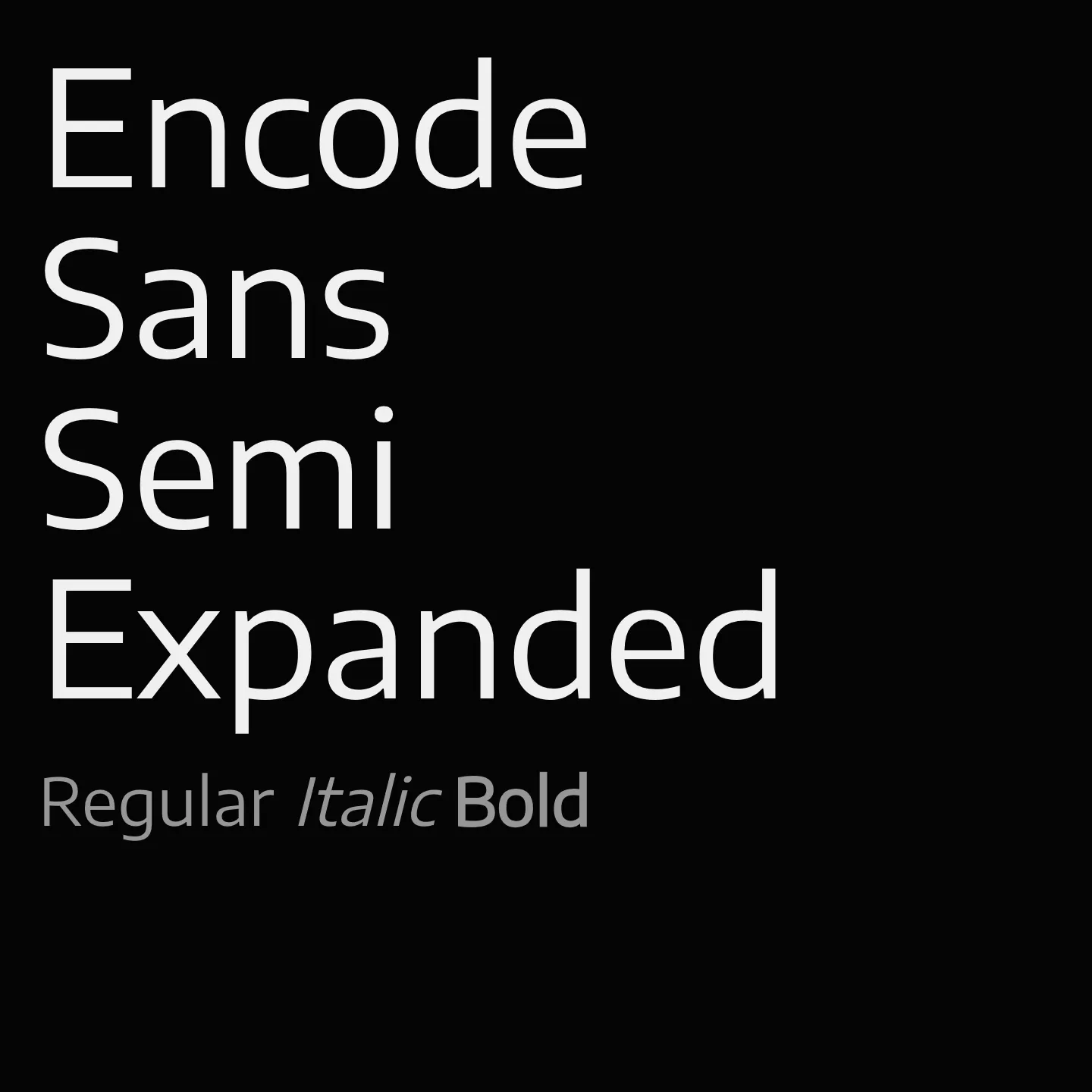Encode Sans Semi Expanded