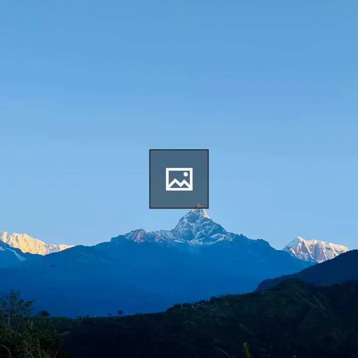 Fishtail Mountain Range Panorama
