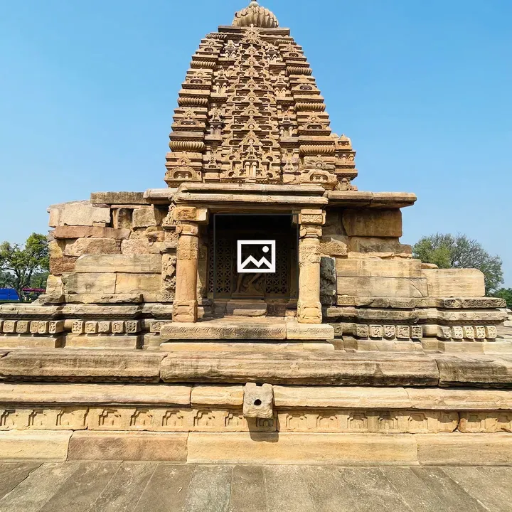 Ancient stone temple with carvings