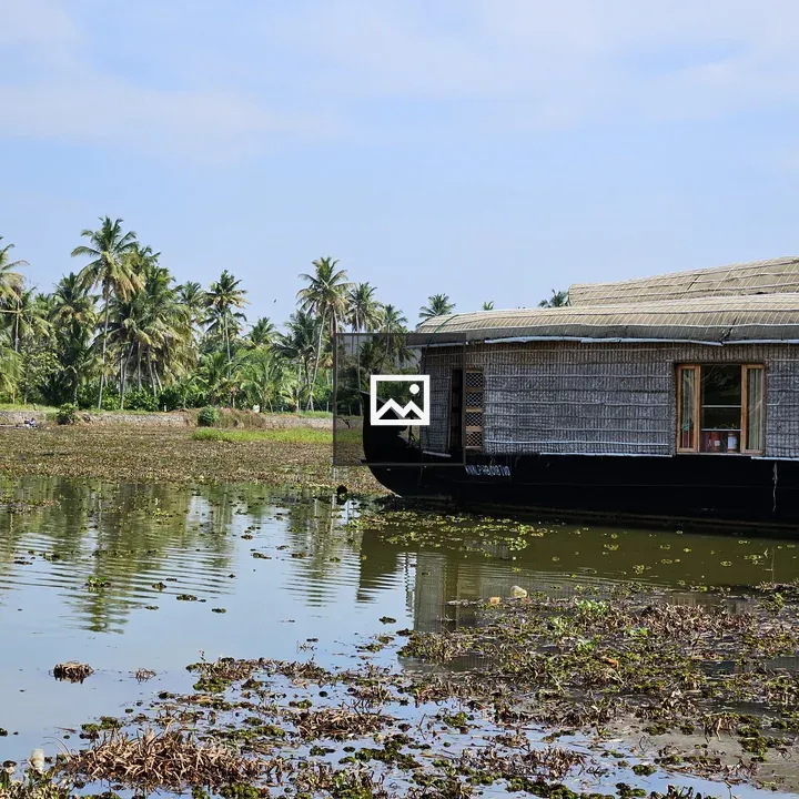 Traditional Kerala Houseboat on Backwaters