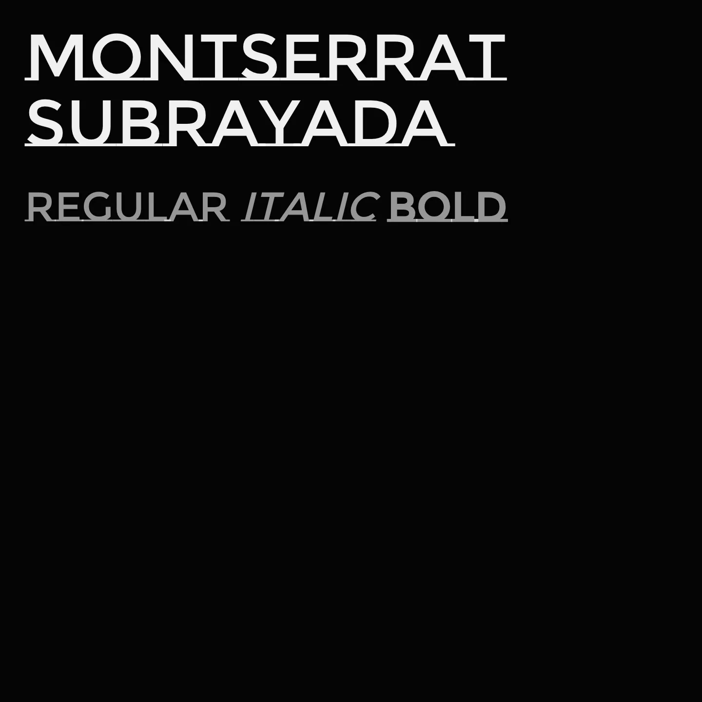 Montserrat Subrayada