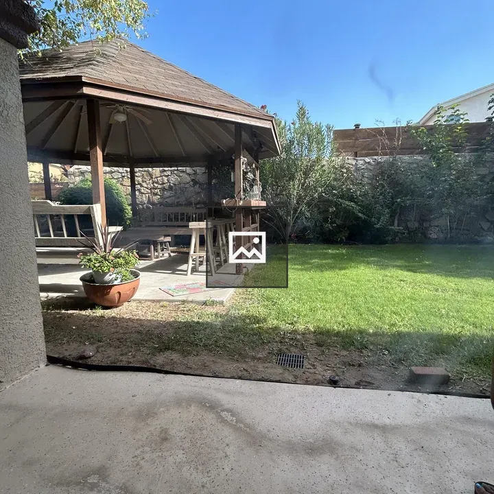 Backyard patio in El Paso