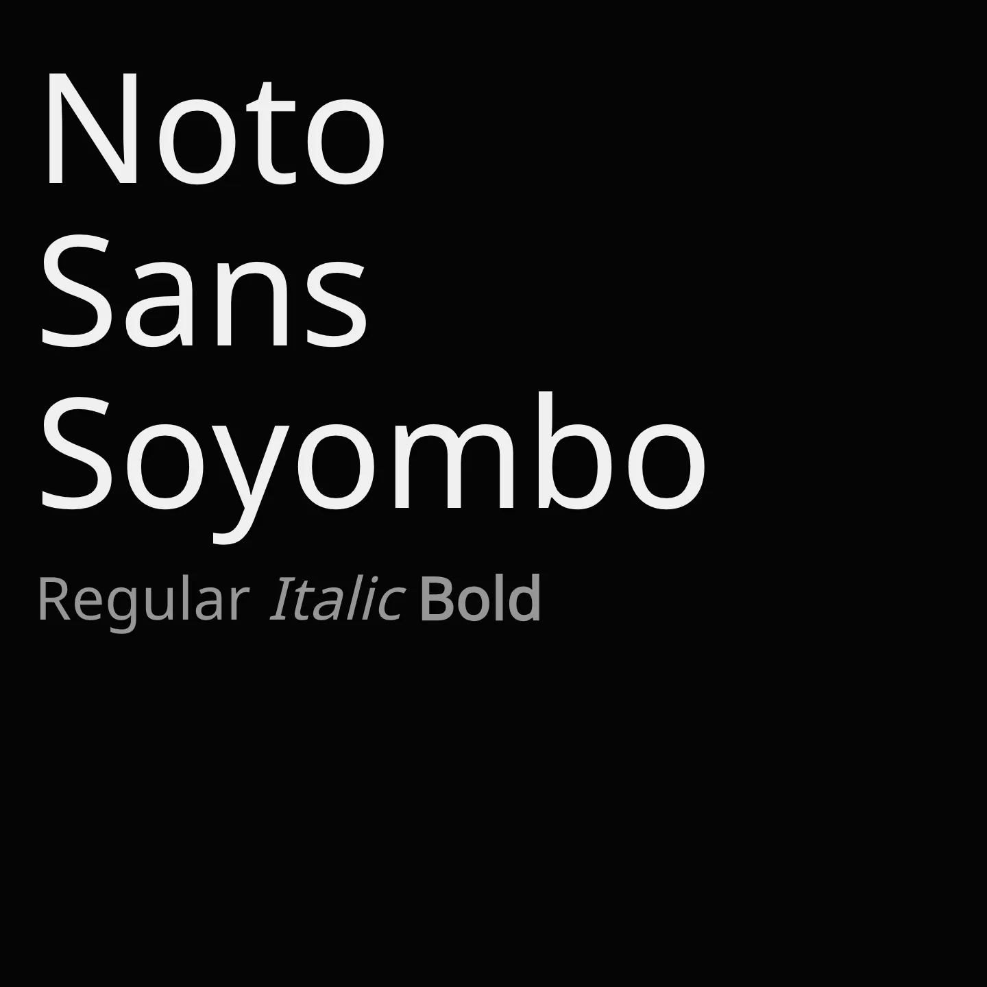 Noto Sans Soyombo