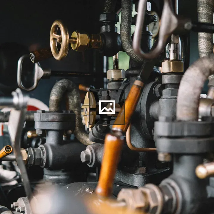 Engines of a steam locomotive