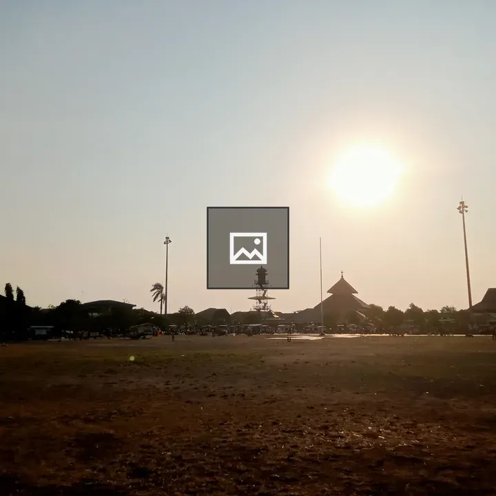 Demak Great Mosque in Sunset
