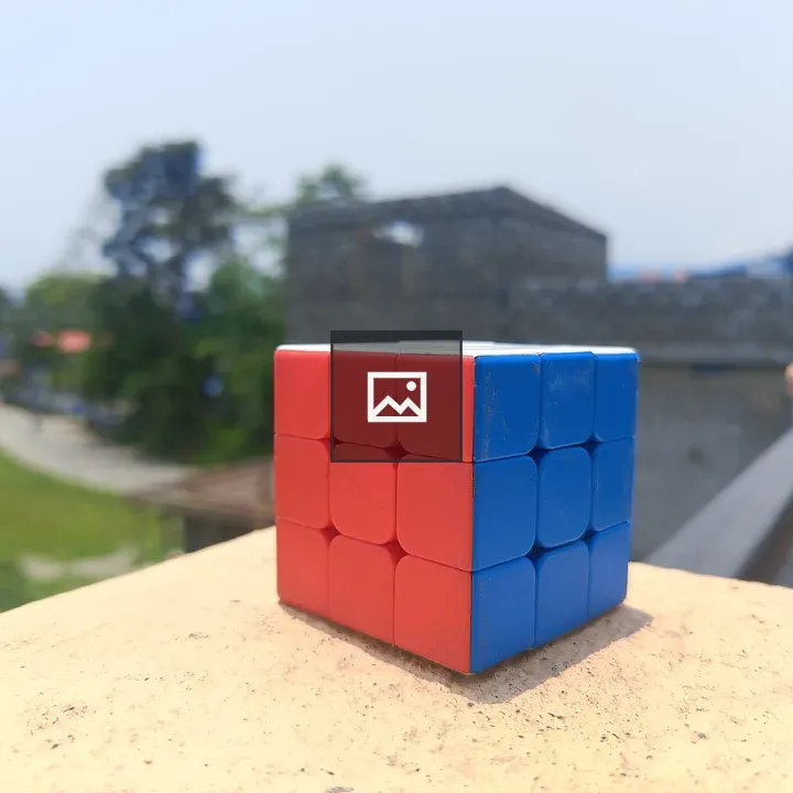 Rubik's Cube on Concrete