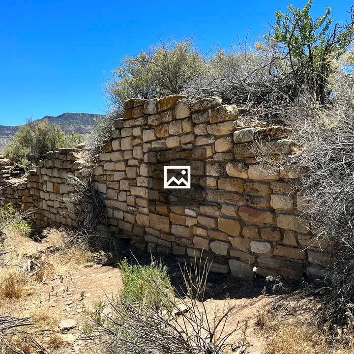 Partially Excavated Puebloan Wall