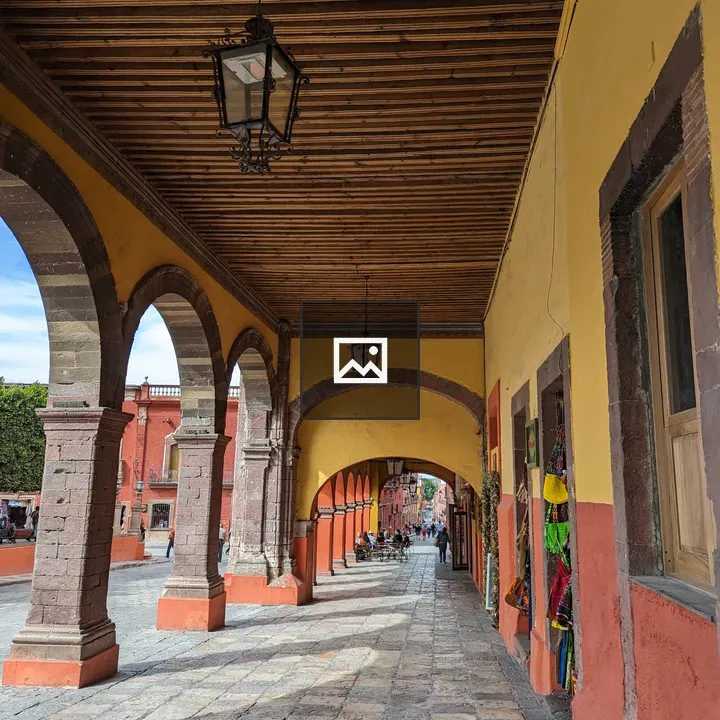 Covered walkway in San Miguel Allende