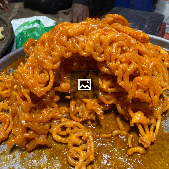 Close-up Jalebi on Tray